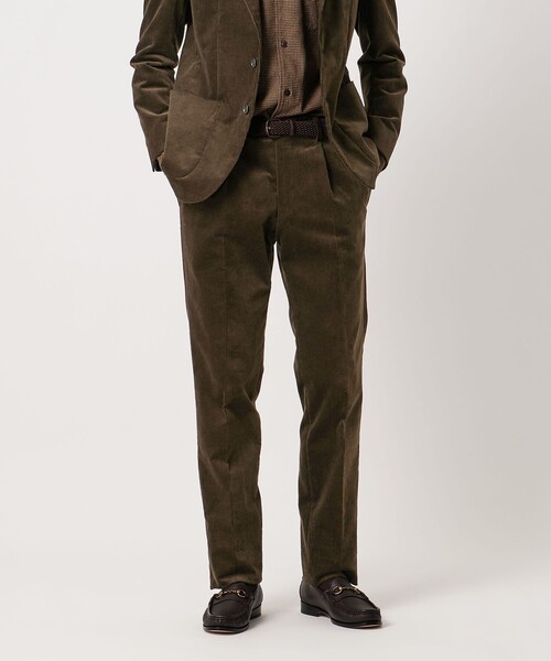 UNITED ARROWS（ユナイテッドアローズ）の「VISCONTI コーデュロイ 1プリーツ パンツ R-MODEL（スラックス・メンズ・オリーブ・50/46/48/54/44/52）」の12枚目の写真