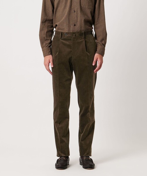 UNITED ARROWS（ユナイテッドアローズ）の「VISCONTI コーデュロイ 1プリーツ パンツ R-MODEL（スラックス・メンズ・オリーブ・50/46/48/54/44/52）」の15枚目の写真