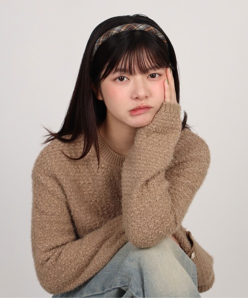 ammy.(エイミードット)の「【 ammy. / エイミードット 】 細 チェック カチューシャ(カチューシャ・レディース・ブラウン系/グリーン系/ブルー系/オレンジ系・FREE)」の15枚目の写真