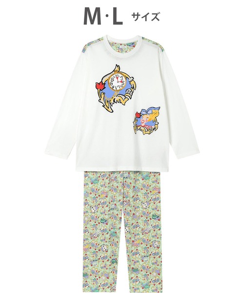 tsumori chisato SLEEP(ツモリチサト スリープ)の「綿100%(本体) パジャマ 長袖 長ズボン(ルームウェア/パジャマ・レディース・ピンク系その他/グリーン系その他・M/L)」の2枚目の写真
