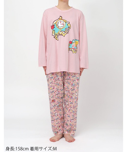 tsumori chisato SLEEP(ツモリチサト スリープ)の「綿100%(本体) パジャマ 長袖 長ズボン(ルームウェア/パジャマ・レディース・ピンク系その他/グリーン系その他・M/L)」の8枚目の写真