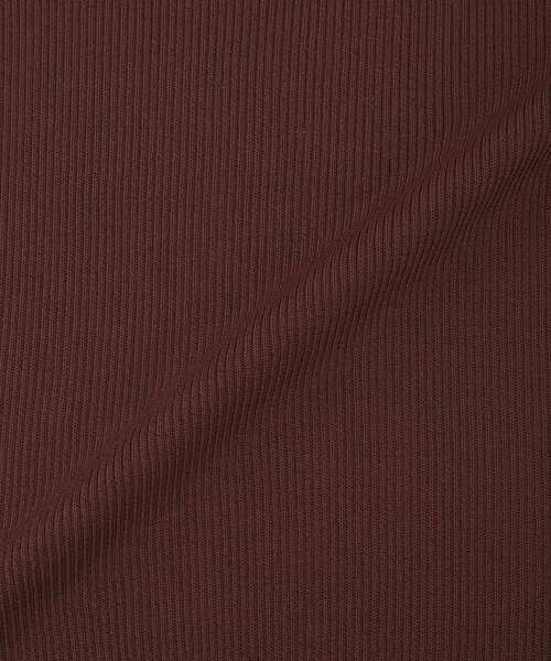 YECCA VECCA（イェッカヴェッカ）の「5分袖リブニット（ニット/セーター・レディース・ブラック/ベージュ/ブラウン・FREE）」の21枚目の写真