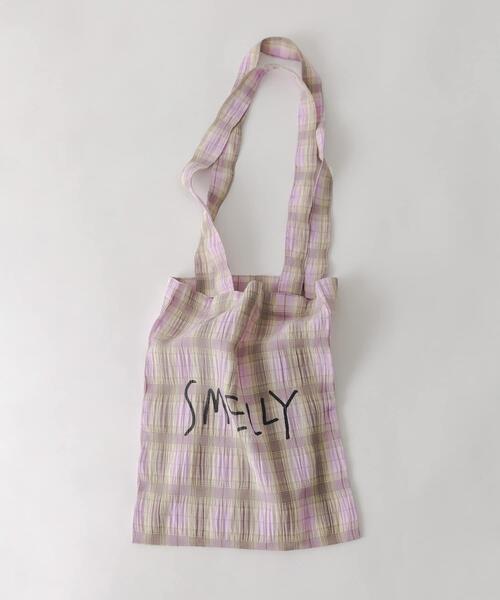 SMELLY（スメリー）の「プリントトートバッグS（トートバッグ・レディース・ブラック/イエロー系その他/ブルー系その他/ベージュ系その他/ホワイト系その他・SMALL）」の7枚目の写真