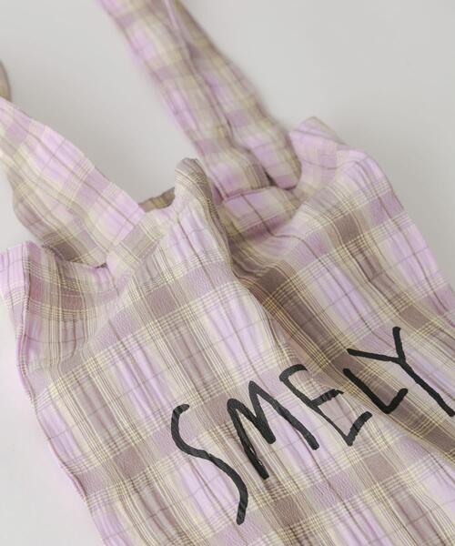 SMELLY（スメリー）の「プリントトートバッグS（トートバッグ・レディース・ブラック/イエロー系その他/ブルー系その他/ベージュ系その他/ホワイト系その他・SMALL）」の9枚目の写真