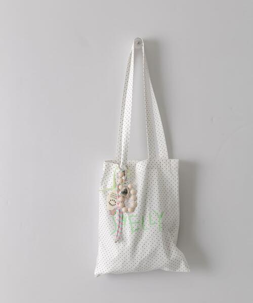 SMELLY（スメリー）の「プリントトートバッグS（トートバッグ・レディース・ブラック/イエロー系その他/ブルー系その他/ベージュ系その他/ホワイト系その他・SMALL）」の17枚目の写真