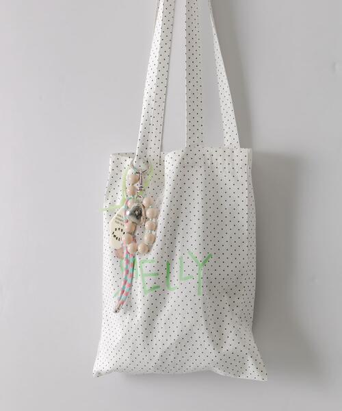 SMELLY（スメリー）の「プリントトートバッグS（トートバッグ・レディース・ブラック/イエロー系その他/ブルー系その他/ベージュ系その他/ホワイト系その他・SMALL）」の18枚目の写真