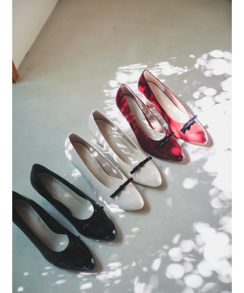 ラウナレア（Launa lea）/【25秋冬新作】アーモンドトゥリボンパンプス(0607) 25秋冬】アーモンドトゥリボンパンプス(0607)（パンプス）｜Launa lea