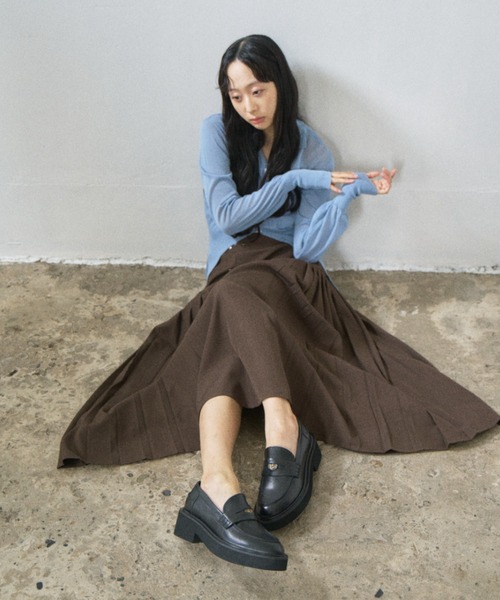 FABIO RUSCONI（ファビオルスコーニ）の「【FABIO RUSCONI】ラウンドトウ厚底ペニーローファー(F51632)（ローファー・レディース・ブラック/ブラック系その他/ブラウン・36/37/38）」の9枚目の写真