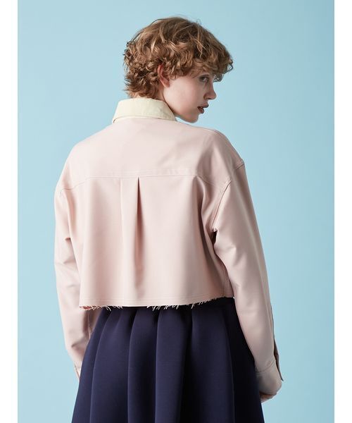 ロゴ刺繍フリルシャツ（シャツ/ブラウス）｜FURFUR（ファー