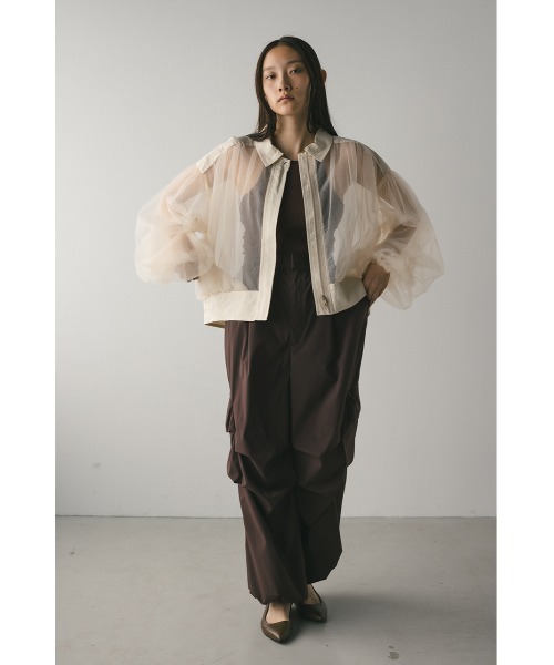 シアーギャザーブルゾン 秋服（ブルゾン）｜STYLEMIXER