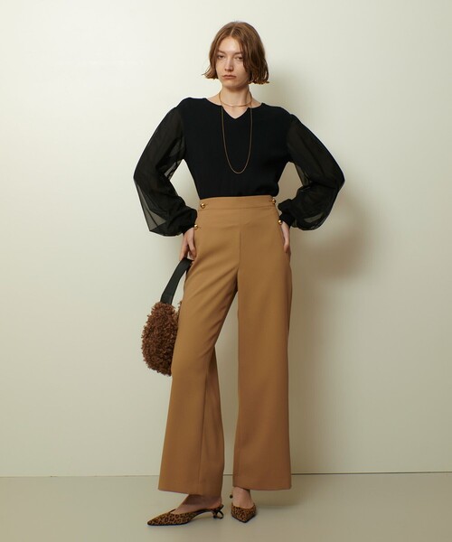 allureville(アルアバイル)の「ホローツイルマリンパンツ(その他パンツ・レディース・ブラウン/ネイビー/ベージュ・2/1/0)」の10枚目の写真