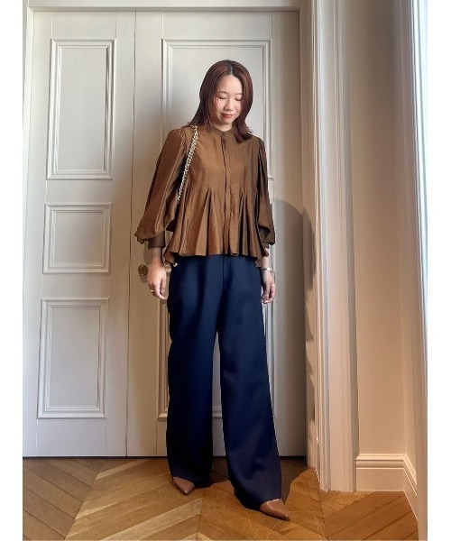 allureville(アルアバイル)の「ホローツイルマリンパンツ(その他パンツ・レディース・ブラウン/ネイビー/ベージュ・2/1/0)」の5枚目の写真