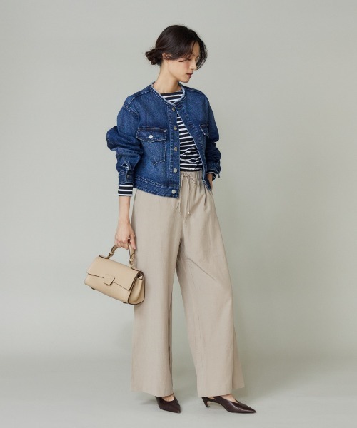 LORISTELLA(ロリステッラ)の「BETTILOU ワンハンドルトートバッグ《LORISTELLA/ロリステッラ》(ショルダーバッグ・レディース・ベージュ/ブラック・フリー)」の9枚目の写真
