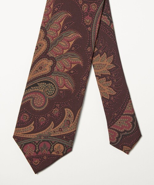 UNITED ARROWS(ユナイテッドアローズ)の「<ARCURI> ペイズリープリント ネクタイ(ネクタイ・メンズ・オリーブ/ダークブラウン・FREE)」の8枚目の写真