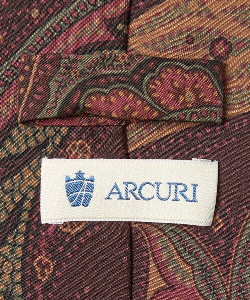 UNITED ARROWS(ユナイテッドアローズ)の「<ARCURI> ペイズリープリント ネクタイ(ネクタイ・メンズ・オリーブ/ダークブラウン・FREE)」の11枚目の写真