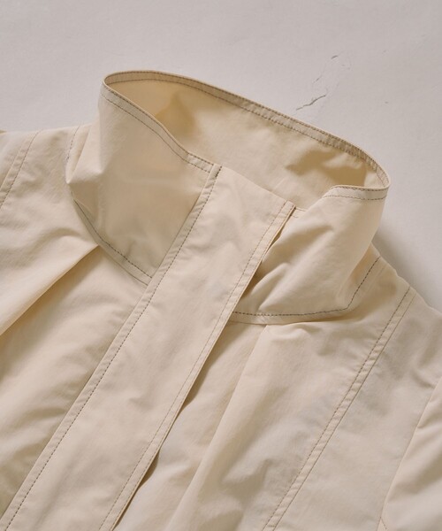 PUBLIC TOKYO(パブリックトウキョウ)の「スタンドカラータックブルゾン(ブルゾン・レディース・ブラック/ホワイト・FREE)」の9枚目の写真