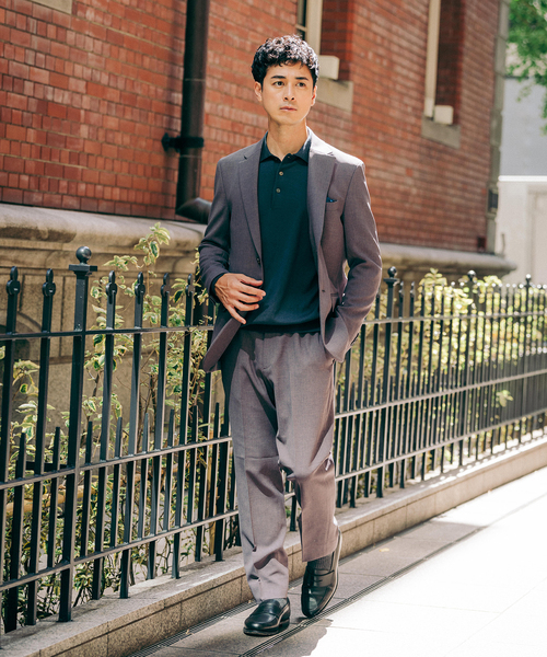 EDIFICE（エディフィス）の「ドライダブルクロス スラックス【セットアップ着用可能】（スラックス・メンズ・チャコールグレー/ネイビー/ブラウン・X-SMALL/SMALL/MEDIUM/LARGE/X-LARGE/XX-LARGE）」の4枚目の写真