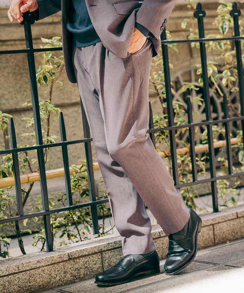 EDIFICE（エディフィス）の「ドライダブルクロス スラックス【セットアップ着用可能】（スラックス・メンズ・チャコールグレー/ネイビー/ブラウン・X-SMALL/SMALL/MEDIUM/LARGE/X-LARGE/XX-LARGE）」の7枚目の写真