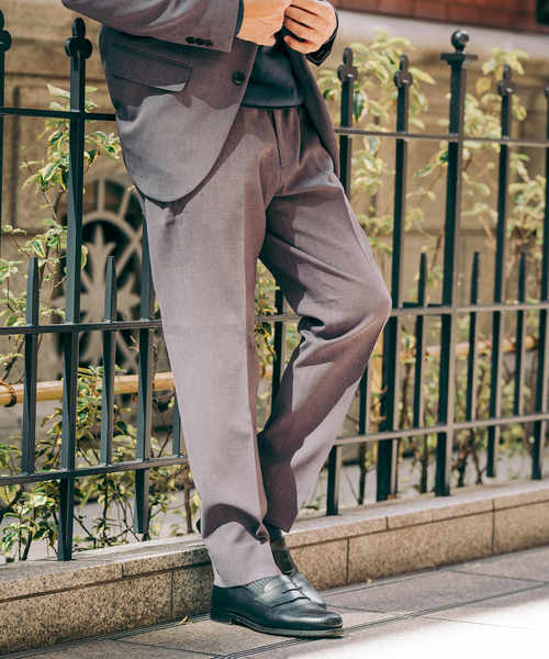 EDIFICE（エディフィス）の「ドライダブルクロス スラックス【セットアップ着用可能】（スラックス・メンズ・チャコールグレー/ネイビー/ブラウン・X-SMALL/SMALL/MEDIUM/LARGE/X-LARGE/XX-LARGE）」の8枚目の写真