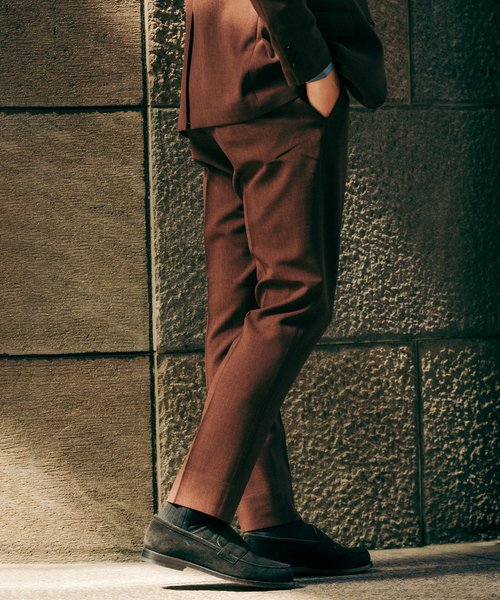 EDIFICE（エディフィス）の「ドライダブルクロス スラックス【セットアップ着用可能】（スラックス・メンズ・チャコールグレー/ネイビー/ブラウン・X-SMALL/SMALL/MEDIUM/LARGE/X-LARGE/XX-LARGE）」の13枚目の写真