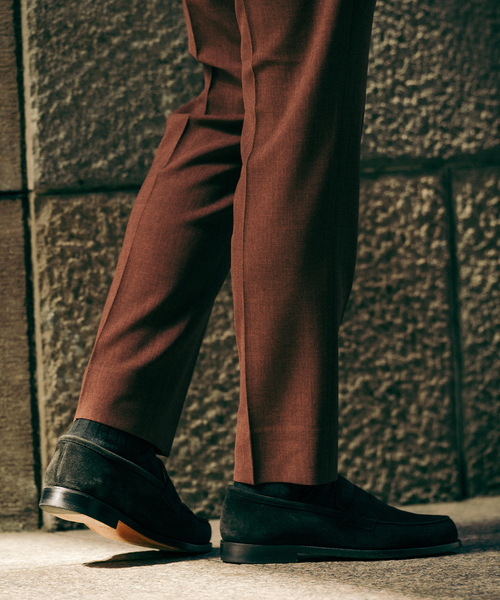 EDIFICE（エディフィス）の「ドライダブルクロス スラックス【セットアップ着用可能】（スラックス・メンズ・チャコールグレー/ネイビー/ブラウン・X-SMALL/SMALL/MEDIUM/LARGE/X-LARGE/XX-LARGE）」の14枚目の写真