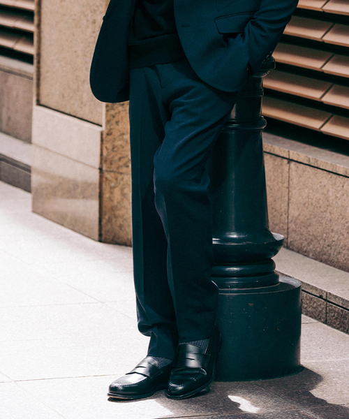 EDIFICE（エディフィス）の「ドライダブルクロス スラックス【セットアップ着用可能】（スラックス・メンズ・チャコールグレー/ネイビー/ブラウン・X-SMALL/SMALL/MEDIUM/LARGE/X-LARGE/XX-LARGE）」の17枚目の写真