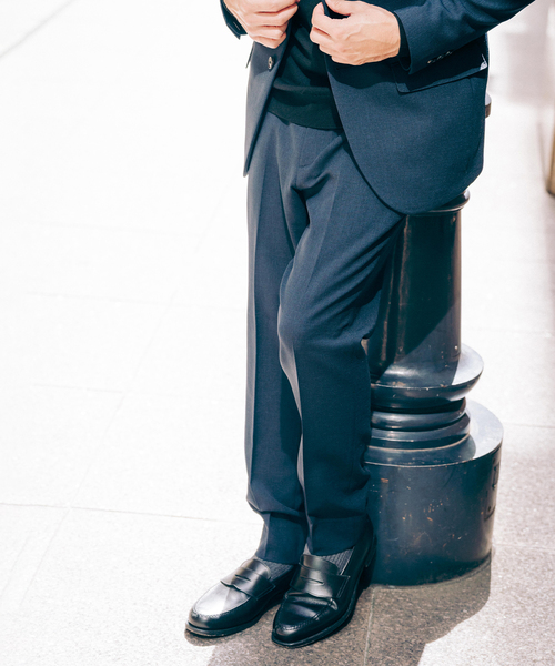 EDIFICE（エディフィス）の「ドライダブルクロス スラックス【セットアップ着用可能】（スラックス・メンズ・チャコールグレー/ネイビー/ブラウン・X-SMALL/SMALL/MEDIUM/LARGE/X-LARGE/XX-LARGE）」の18枚目の写真