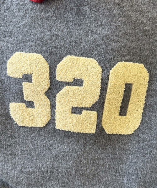 DOUBLE NAME（ダブルネーム）の「さがらワッペンロゴニットプルオーバー（ニット/セーター・レディース・グレー/オフホワイト/ブラウン・FREE）」の11枚目の写真