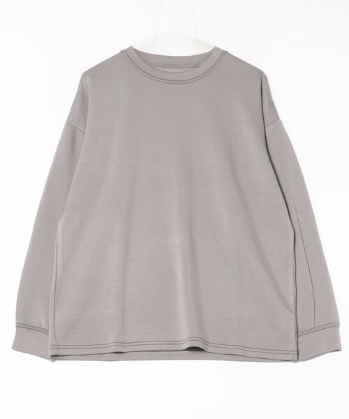 8(eight)(エイト)の「ワイドシルエット配色ステッチクルーロンT(Tシャツ/カットソー・メンズ・オフホワイト/スミクロ/ライトベージュ/ブラック・LARGE/MEDIUM/X-LARGE)」の4枚目の写真