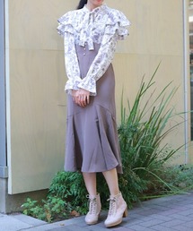 まる　アクシーズファムaxesワンピース axes femme｜アクシーズファムのワンピース（花柄・ボタニカル柄）通販