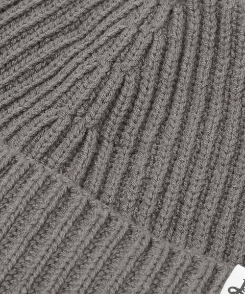 PBLIM(ページボーイリム)の「《UNISEX》ニットワッチキャップ(ニットキャップ/ビーニー・レディース・チャコールグレー/オフホワイト/ブラック・FREE)」の12枚目の写真