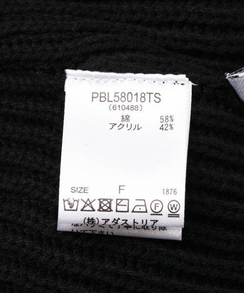 PBLIM(ページボーイリム)の「《UNISEX》ニットワッチキャップ(ニットキャップ/ビーニー・レディース・チャコールグレー/オフホワイト/ブラック・FREE)」の13枚目の写真