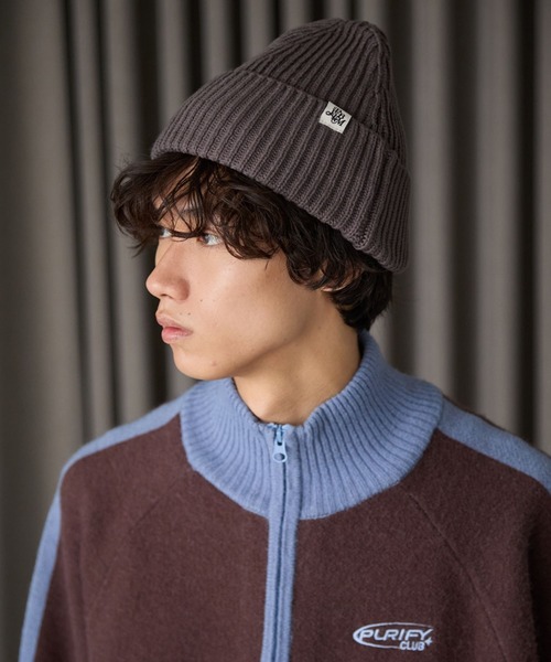 PBLIM(ページボーイリム)の「《UNISEX》ニットワッチキャップ(ニットキャップ/ビーニー・レディース・チャコールグレー/オフホワイト/ブラック・FREE)」の17枚目の写真
