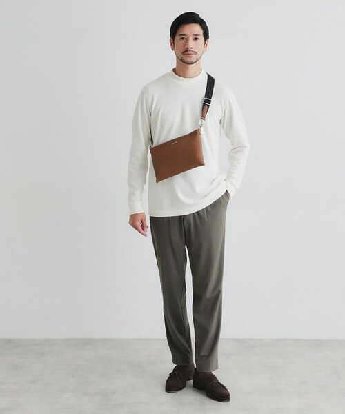 TAKEO KIKUCHI(タケオキクチ)の「PUボンディングミニショルダー(ショルダーバッグ・メンズ・ブラック/ブルー系その他/ダークオレンジ・00)」の20枚目の写真