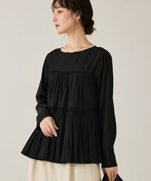 qualite | エアーフローティアードブラウス/秋服/冬服/オフィスカジュアル(シャツ/ブラウス)