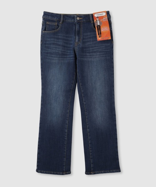 NAVY(ネイビー)の「nAvy マックヒート裏起毛ストレートパンツ(デニムパンツ・レディース・ブルー系2/ブラック/ブルー系1/チャコール・M/L/S/XS)」の18枚目の写真