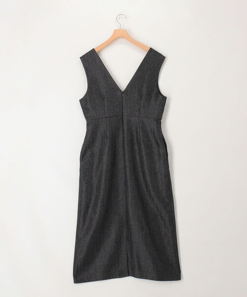 NOLLEY’S(ノーリーズ)の「メランジヘリンボンツィードサイドベルトワンピース(ワンピース・レディース・ライトグレー/チャコールグレー・38)」の15枚目の写真
