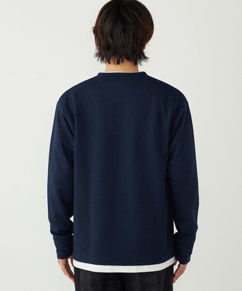 SHIPS Colors:リンクス フェイクレイヤード ロンT◇（Tシャツ