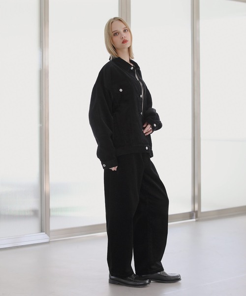 ASTRONOMY(アストロノミー)の「【セットアップ 2点セット】デニム/コーデュロイ トラッカージャケット+ワイドデニムパンツ(セットアップ・メンズ・ネイビー/ブラウン/グレー/ブルー/ブラック系1/ブラウン系1/ブラック/カーキ系1/アイボリー系1・XL/M/S/L)」の22枚目の写真