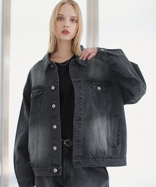 ASTRONOMY(アストロノミー)の「【セットアップ 2点セット】デニム/コーデュロイ トラッカージャケット+ワイドデニムパンツ(セットアップ・メンズ・ネイビー/ブラウン/グレー/ブルー/ブラック系1/ブラウン系1/ブラック/カーキ系1/アイボリー系1・XL/M/S/L)」の13枚目の写真