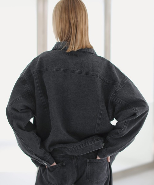 ASTRONOMY(アストロノミー)の「【セットアップ 2点セット】デニム/コーデュロイ トラッカージャケット+ワイドデニムパンツ(セットアップ・メンズ・ネイビー/ブラウン/グレー/ブルー/ブラック系1/ブラウン系1/ブラック/カーキ系1/アイボリー系1・XL/M/S/L)」の16枚目の写真