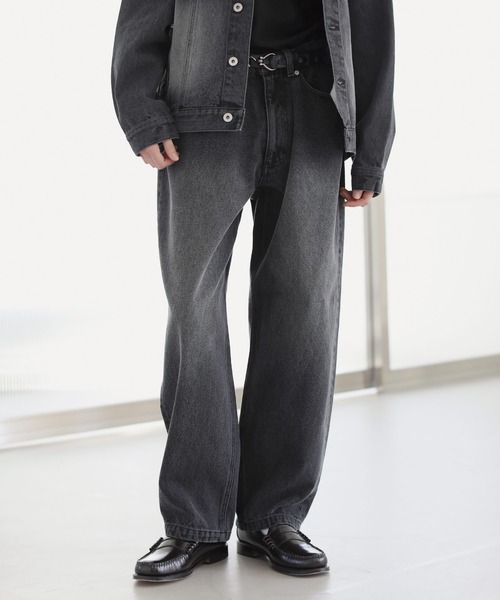 ASTRONOMY(アストロノミー)の「【セットアップ 2点セット】デニム/コーデュロイ トラッカージャケット+ワイドデニムパンツ(セットアップ・メンズ・ネイビー/ブラウン/グレー/ブルー/ブラック系1/ブラウン系1/ブラック/カーキ系1/アイボリー系1・XL/M/S/L)」の17枚目の写真