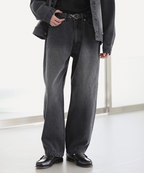 ASTRONOMY(アストロノミー)の「【セットアップ 2点セット】デニム/コーデュロイ トラッカージャケット+ワイドデニムパンツ(セットアップ・メンズ・ネイビー/ブラウン/グレー/ブルー/ブラック系1/ブラウン系1/ブラック/カーキ系1/アイボリー系1・XL/M/S/L)」の19枚目の写真