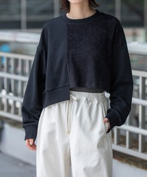 裏毛×チンチラアシンメトリースウェット