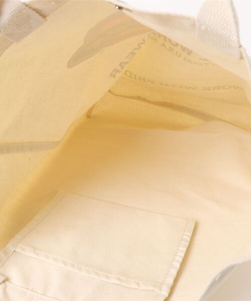 Dickies（ディッキーズ）の「《Dickies（ディッキーズ）》CANVAS  TOTE BAG（ショルダーバッグ・レディース・レッド/オフホワイト・FREE）」の13枚目の写真