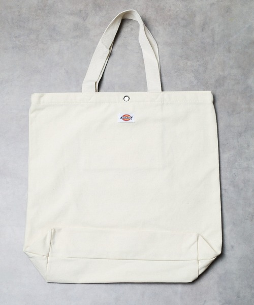Dickies（ディッキーズ）の「《Dickies（ディッキーズ）》CANVAS  TOTE BAG（ショルダーバッグ・レディース・レッド/オフホワイト・FREE）」の3枚目の写真