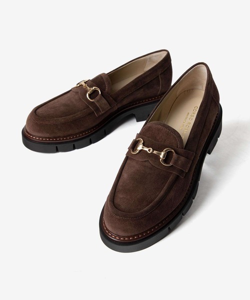 CORSO ROMA,9(コルソローマ)の「CORSO ROMA 9 OLGA 1821 BIT LOAFER コルソローマ オルガ スエード ビットローファー ローファー(ローファー・レディース・ブラウン/ブラック・37/39/38/36)」の2枚目の写真