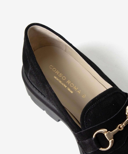 CORSO ROMA,9(コルソローマ)の「CORSO ROMA 9 OLGA 1821 BIT LOAFER コルソローマ オルガ スエード ビットローファー ローファー(ローファー・レディース・ブラウン/ブラック・37/39/38/36)」の13枚目の写真