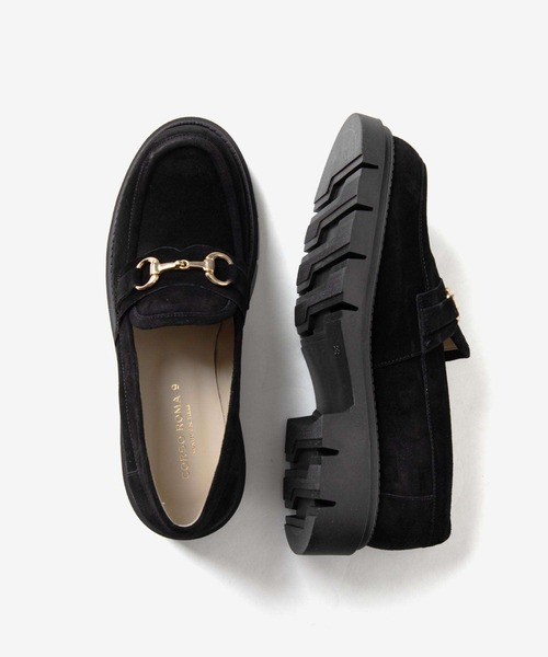 CORSO ROMA,9(コルソローマ)の「CORSO ROMA 9 OLGA 1821 BIT LOAFER コルソローマ オルガ スエード ビットローファー ローファー(ローファー・レディース・ブラウン/ブラック・37/39/38/36)」の14枚目の写真