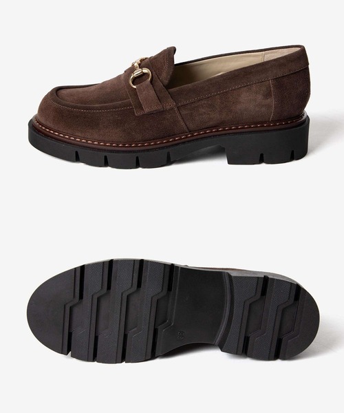 CORSO ROMA,9(コルソローマ)の「CORSO ROMA 9 OLGA 1821 BIT LOAFER コルソローマ オルガ スエード ビットローファー ローファー(ローファー・レディース・ブラウン/ブラック・37/39/38/36)」の16枚目の写真